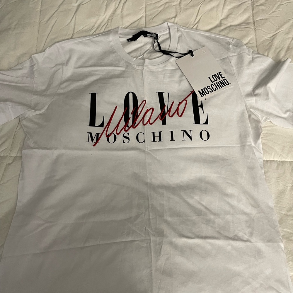 White medium moschino white T-shirt